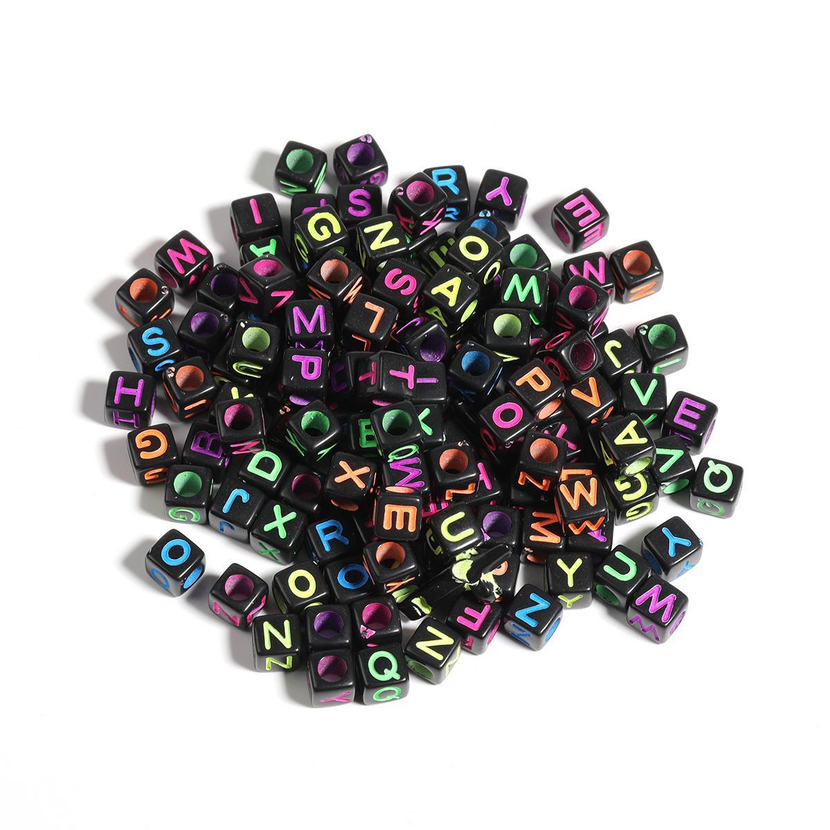 【B53】250 grams Colorful Acrylic Small Letter Beads Variuos Styles-JPM