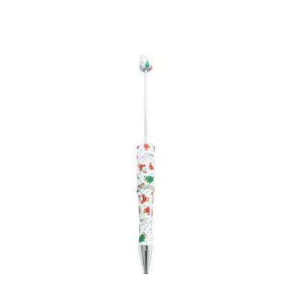 【P1】Beadable Pens Bulk Plastic Bead Ballpoint Pens for DIY 