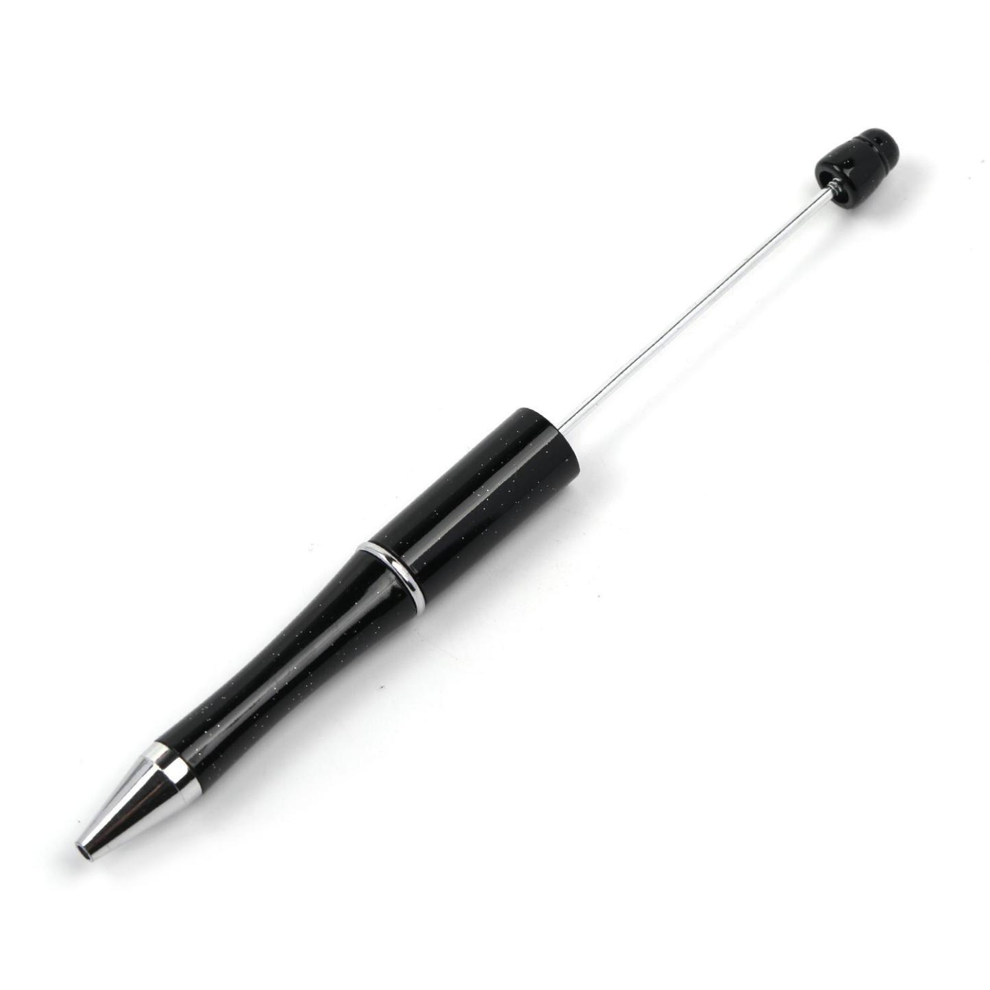 【P1】Beadable Pens Bulk Plastic Bead Ballpoint Pens for DIY 