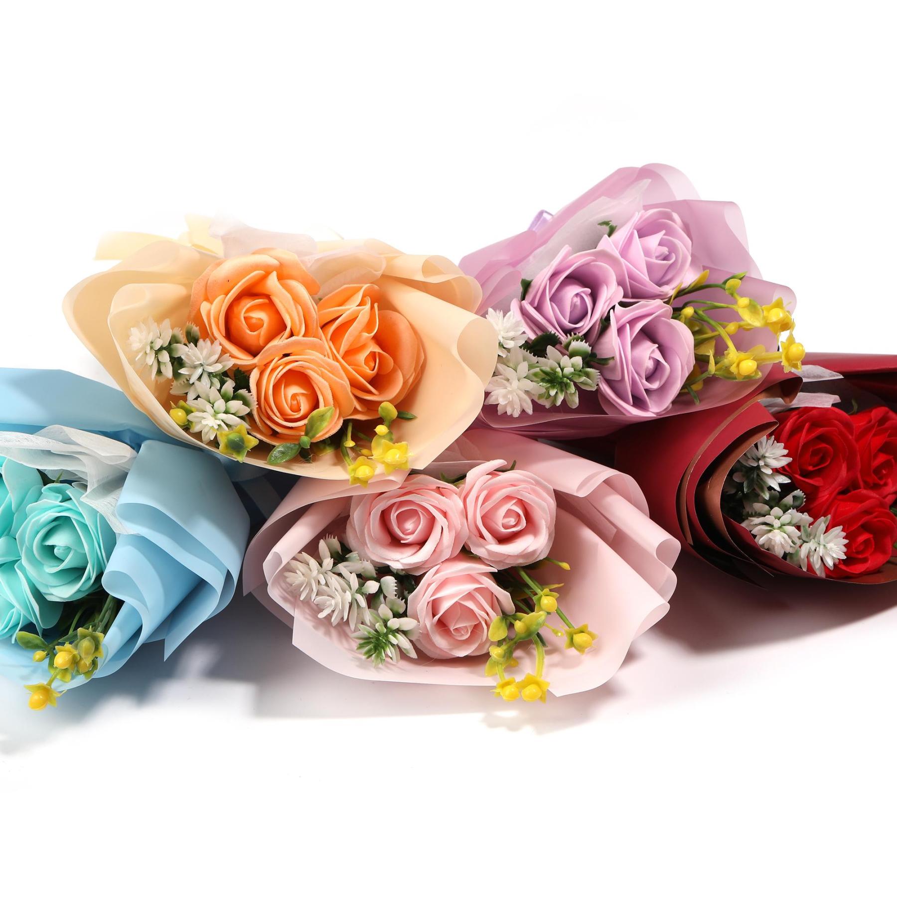 【B267】4 cm colorful ribbon, simulating flower gift