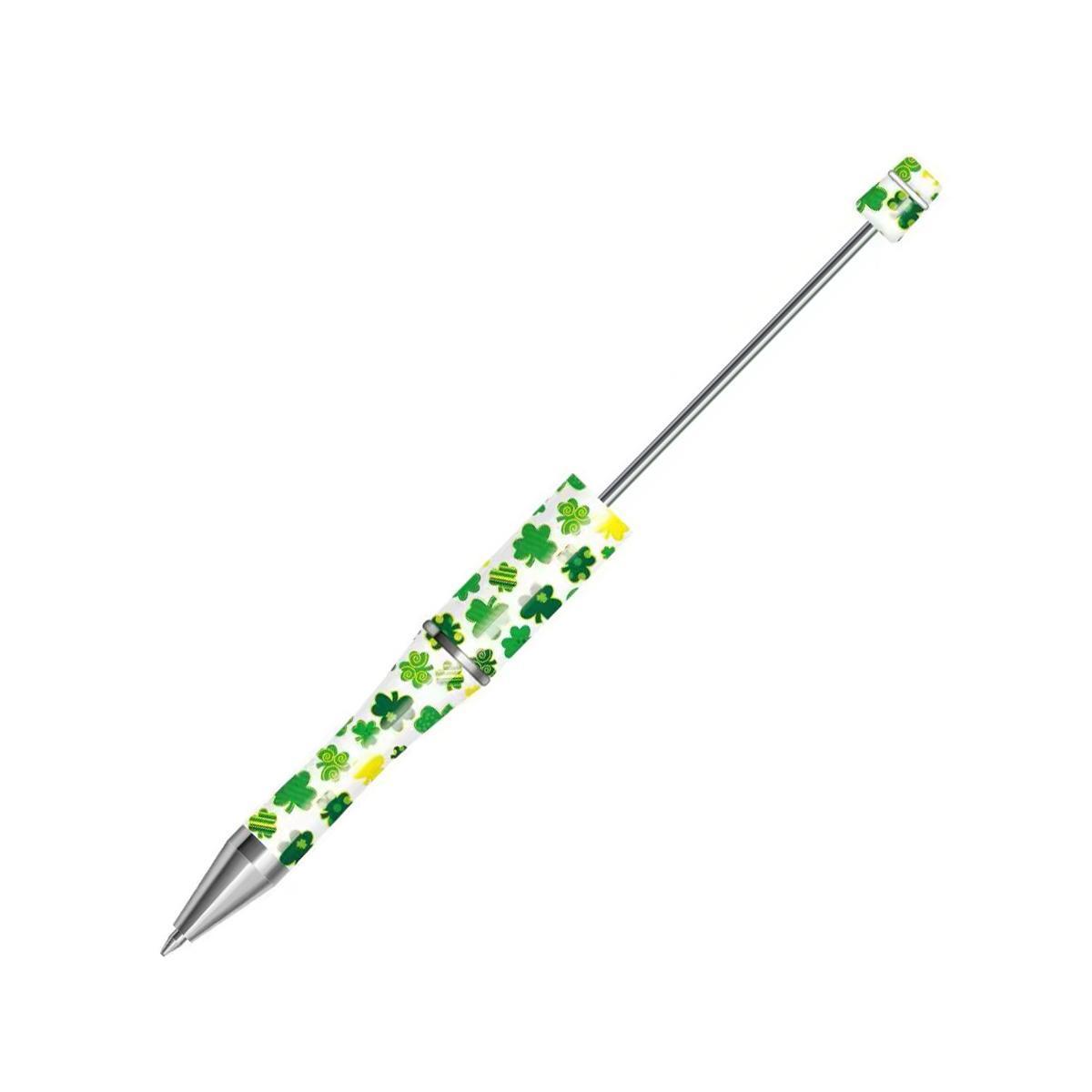 【P1】Beadable Pens Bulk Plastic Bead Ballpoint Pens for DIY 