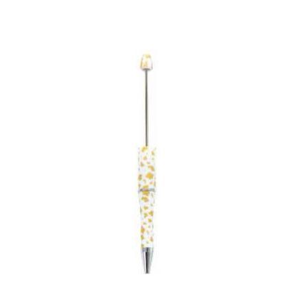 【P1】Beadable Pens Bulk Plastic Bead Ballpoint Pens for DIY 