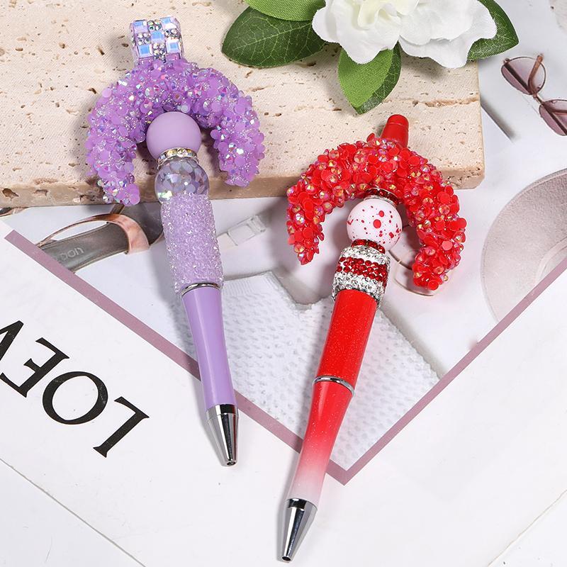 【B133】10pcs Colorful Big Moon Resin Rhinestone Beads