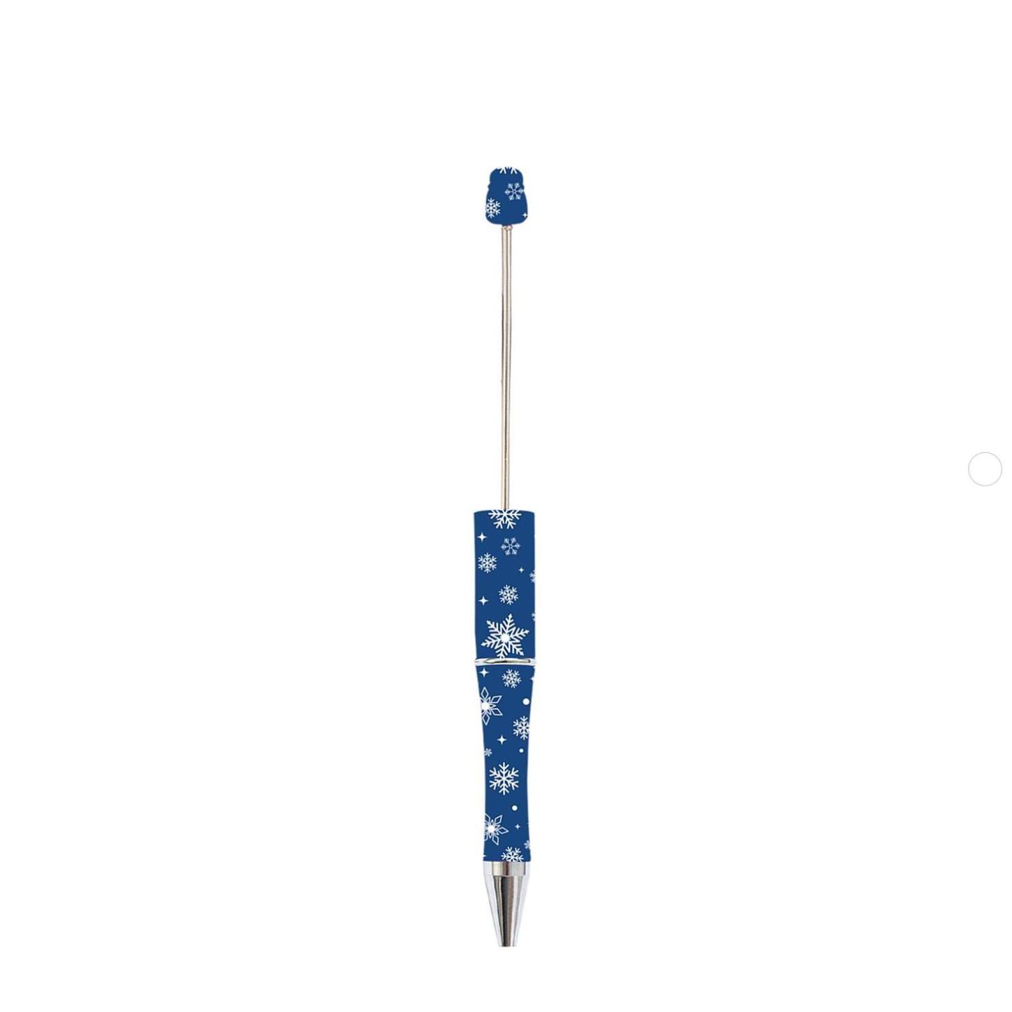 【P1】Beadable Pens Bulk Plastic Bead Ballpoint Pens for DIY 