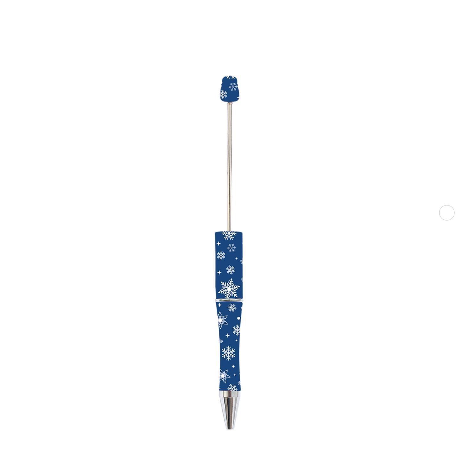 【P1】Beadable Pens Bulk Plastic Bead Ballpoint Pens for DIY 