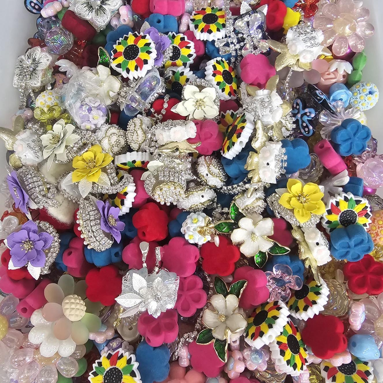 【HS】5oz Colour mix bead accessories set with various shapes available DIY Bead