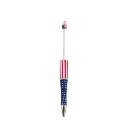 【P1】Beadable Pens Bulk Plastic Bead Ballpoint Pens for DIY 