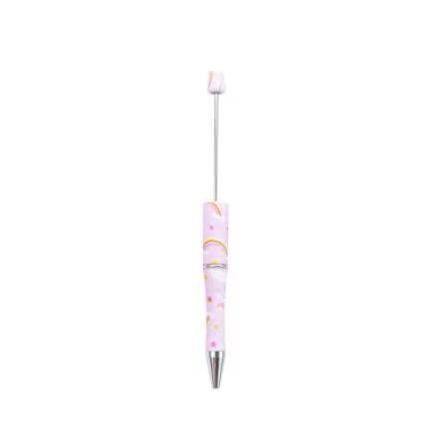 【P1】Beadable Pens Bulk Plastic Bead Ballpoint Pens for DIY 