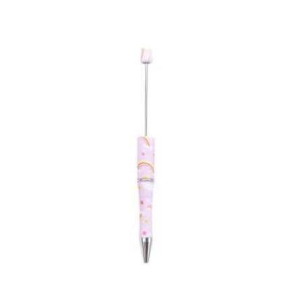 【P1】Beadable Pens Bulk Plastic Bead Ballpoint Pens for DIY 