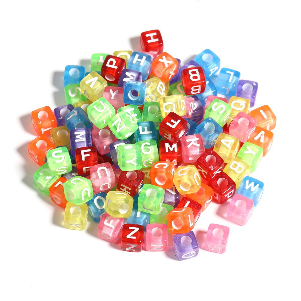 【B53】250 grams Colorful Acrylic Small Letter Beads Variuos Styles-JPM