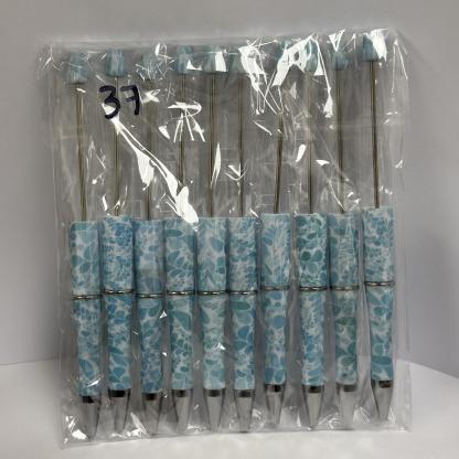 【P1】Beadable Pens Bulk Plastic Bead Ballpoint Pens for DIY 