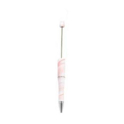【P1】Beadable Pens Bulk Plastic Bead Ballpoint Pens for DIY 