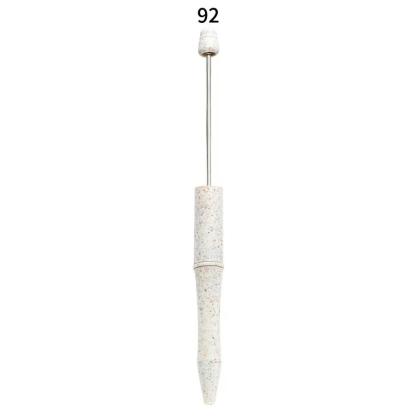 【P1】Beadable Pens Bulk Plastic Bead Ballpoint Pens for DIY 