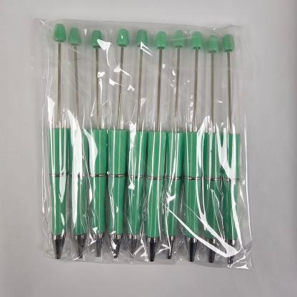 【P1】Beadable Pens Bulk Plastic Bead Ballpoint Pens for DIY 