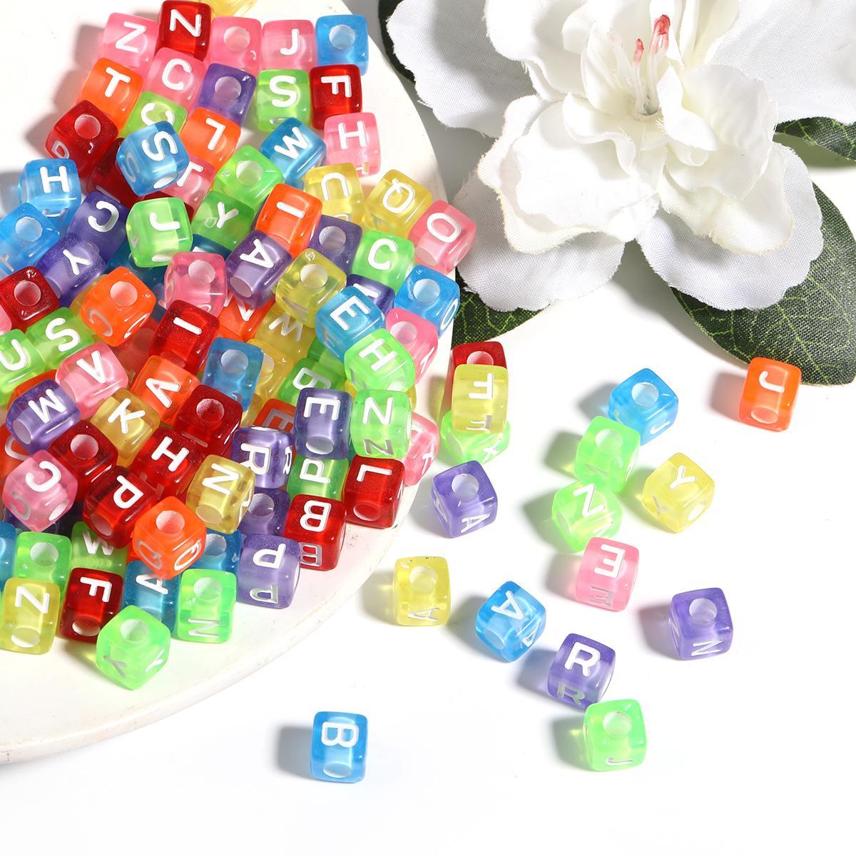 【B53】250 grams Colorful Acrylic Small Letter Beads Variuos Styles-JPM