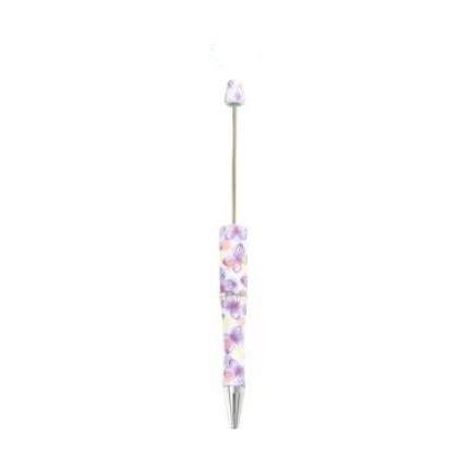 【P1】Beadable Pens Bulk Plastic Bead Ballpoint Pens for DIY 