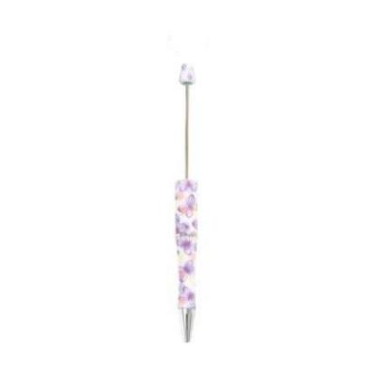 【P1】Beadable Pens Bulk Plastic Bead Ballpoint Pens for DIY 