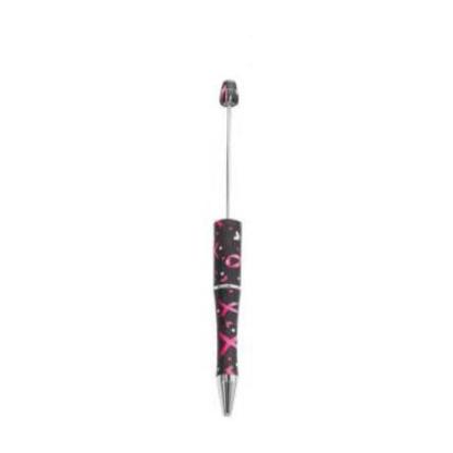 【P1】Beadable Pens Bulk Plastic Bead Ballpoint Pens for DIY 
