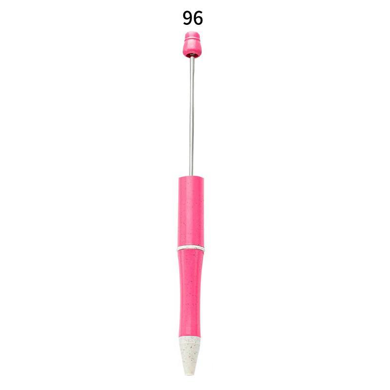 【P1】Beadable Pens Bulk Plastic Bead Ballpoint Pens for DIY 