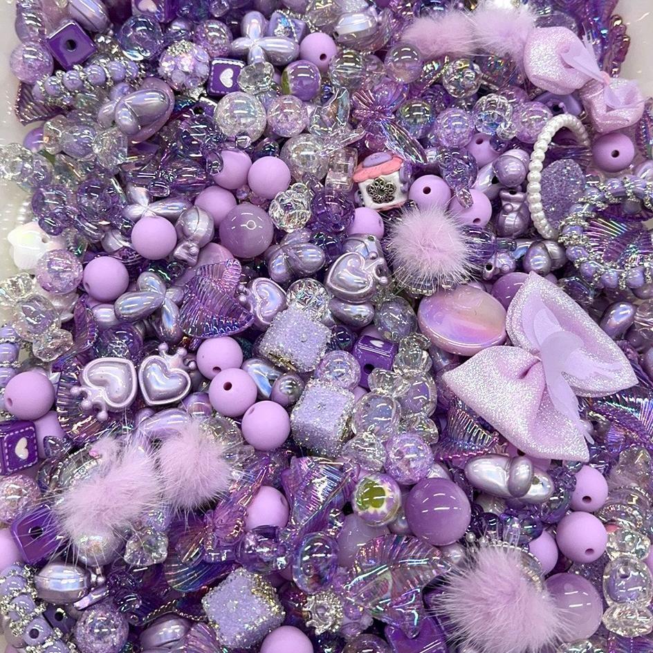 【HS】5oz Colour mix bead accessories set with various shapes available DIY Bead