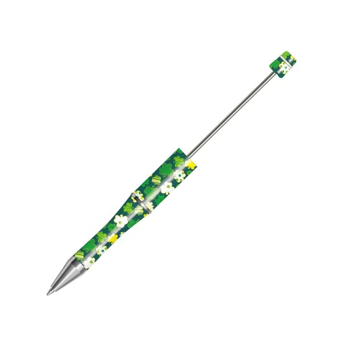 【P1】Beadable Pens Bulk Plastic Bead Ballpoint Pens for DIY 
