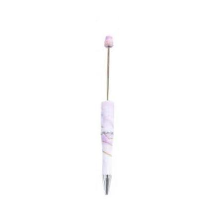 【P1】Beadable Pens Bulk Plastic Bead Ballpoint Pens for DIY 