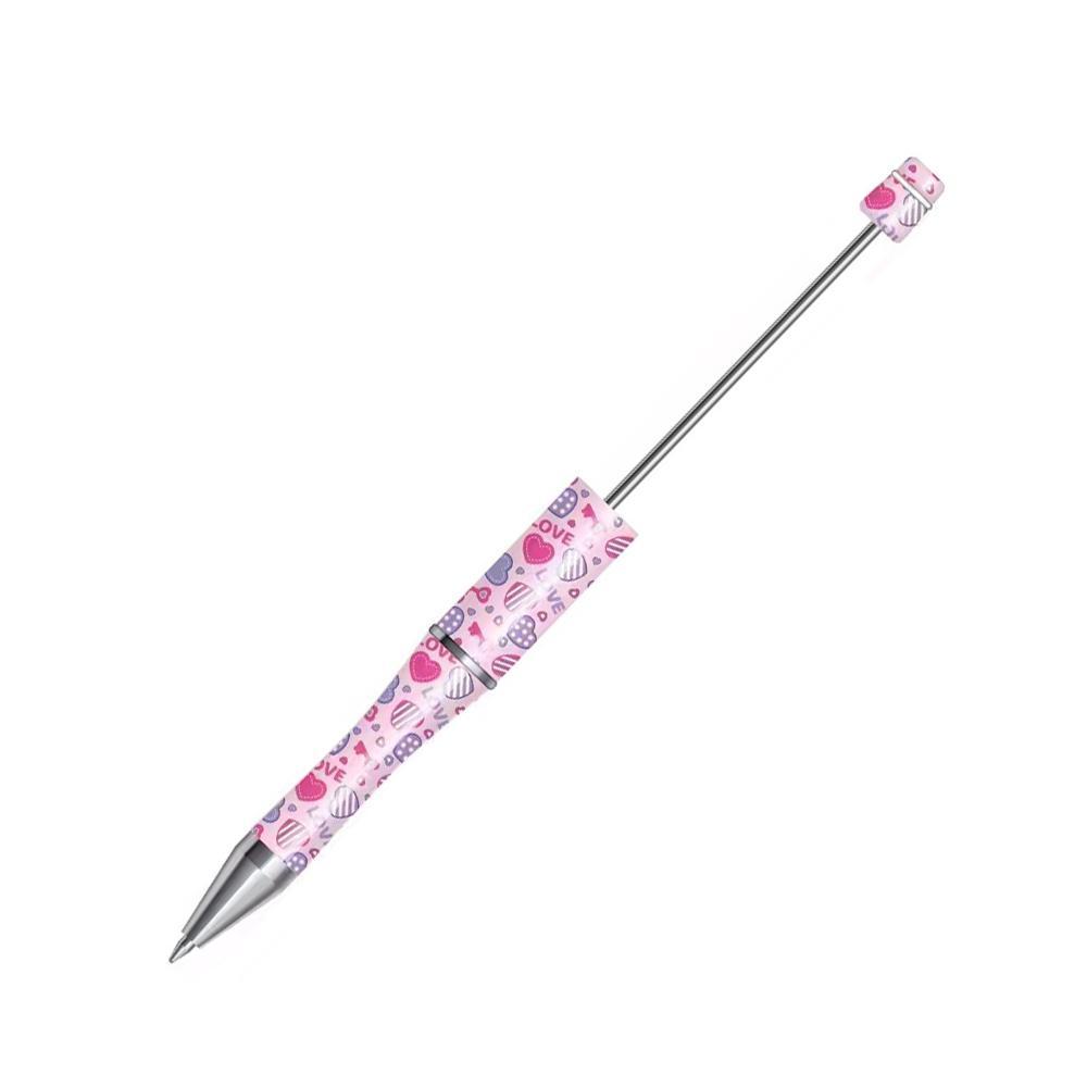 【P1】Beadable Pens Bulk Plastic Bead Ballpoint Pens for DIY 
