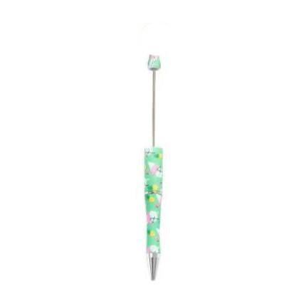 【P1】Beadable Pens Bulk Plastic Bead Ballpoint Pens for DIY 