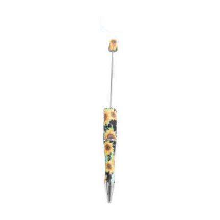 【P1】Beadable Pens Bulk Plastic Bead Ballpoint Pens for DIY 