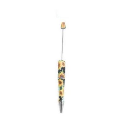 【P1】Beadable Pens Bulk Plastic Bead Ballpoint Pens for DIY 