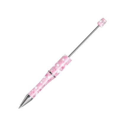 【P1】Beadable Pens Bulk Plastic Bead Ballpoint Pens for DIY 