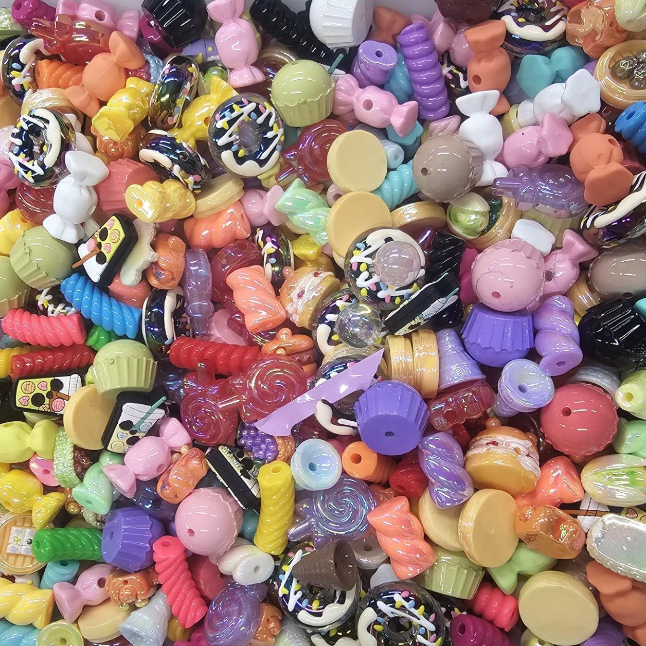 【HS】5oz Colour mix bead accessories set with various shapes available DIY Bead