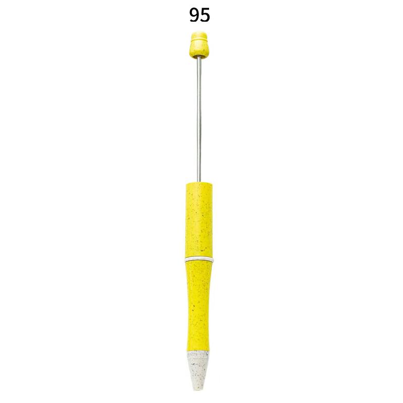 【P1】Beadable Pens Bulk Plastic Bead Ballpoint Pens for DIY 