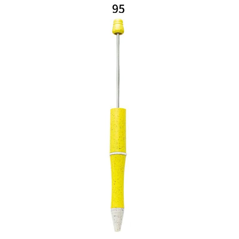【P1】Beadable Pens Bulk Plastic Bead Ballpoint Pens for DIY 