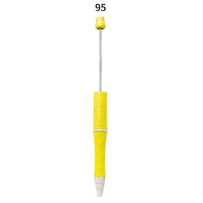 【P1】Beadable Pens Bulk Plastic Bead Ballpoint Pens for DIY 