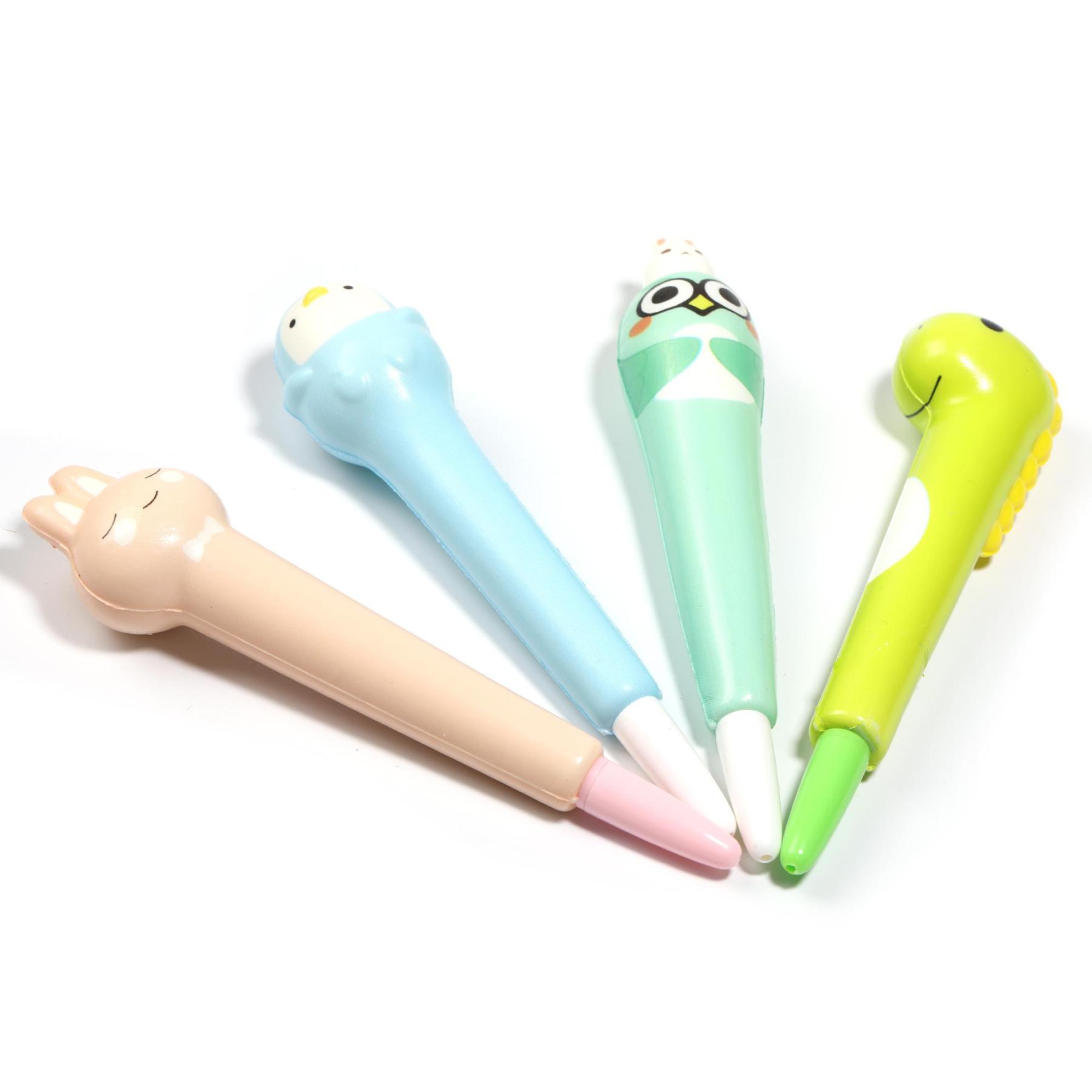 【P264】Colorful quill pen,Animal doll ballpoint pen