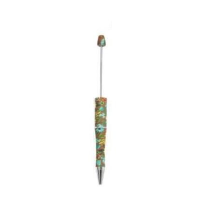 【P1】Beadable Pens Bulk Plastic Bead Ballpoint Pens for DIY 
