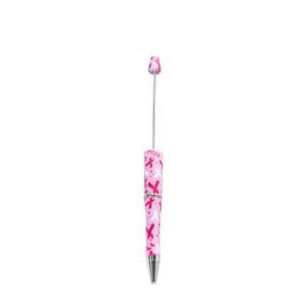 【P1】Beadable Pens Bulk Plastic Bead Ballpoint Pens for DIY 