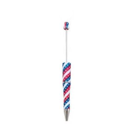 【P1】Beadable Pens Bulk Plastic Bead Ballpoint Pens for DIY 
