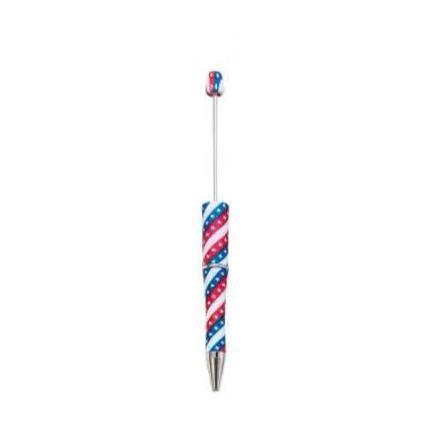 【P1】Beadable Pens Bulk Plastic Bead Ballpoint Pens for DIY 