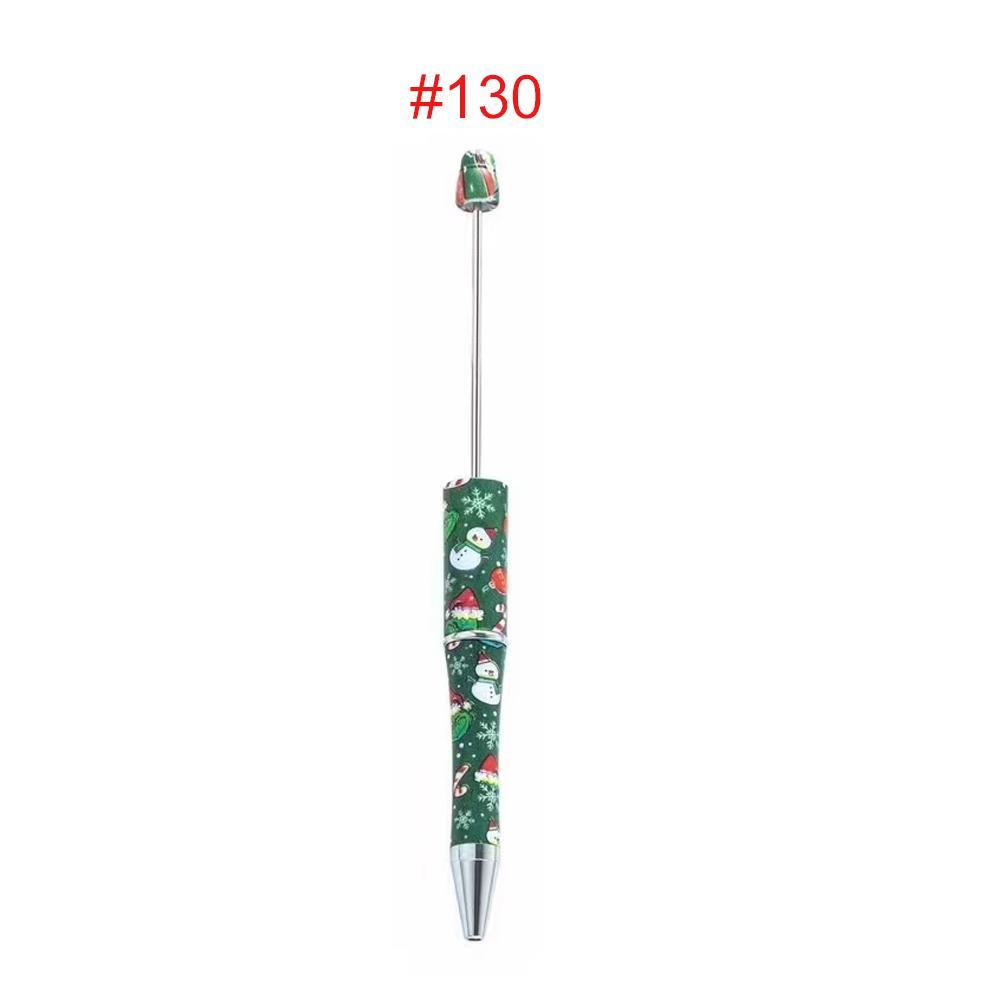 【P1】Beadable Pens Bulk Plastic Bead Ballpoint Pens for DIY 