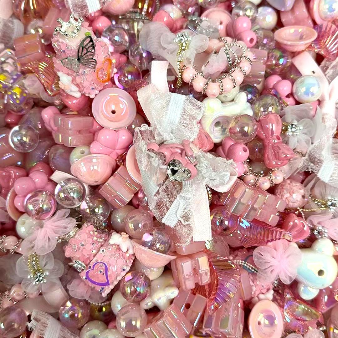 【HS】5oz Colour mix bead accessories set with various shapes available DIY Bead