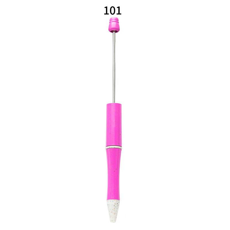 【P1】Beadable Pens Bulk Plastic Bead Ballpoint Pens for DIY 