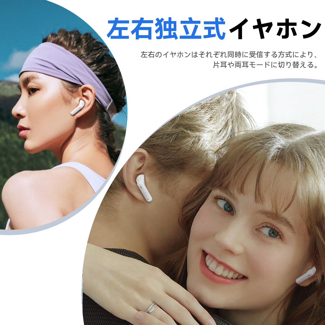 「最新音質重視進化版」ワイヤレスイヤホン ワイヤレス イヤホン bluetooth 業界最先端 bluetooth5.4搭載 ENC通話ノイズキャンセリング 残量表示 Type‐C充電 HIFI高音質 IPX6防水 50時間連続稼働 iPhone/Android