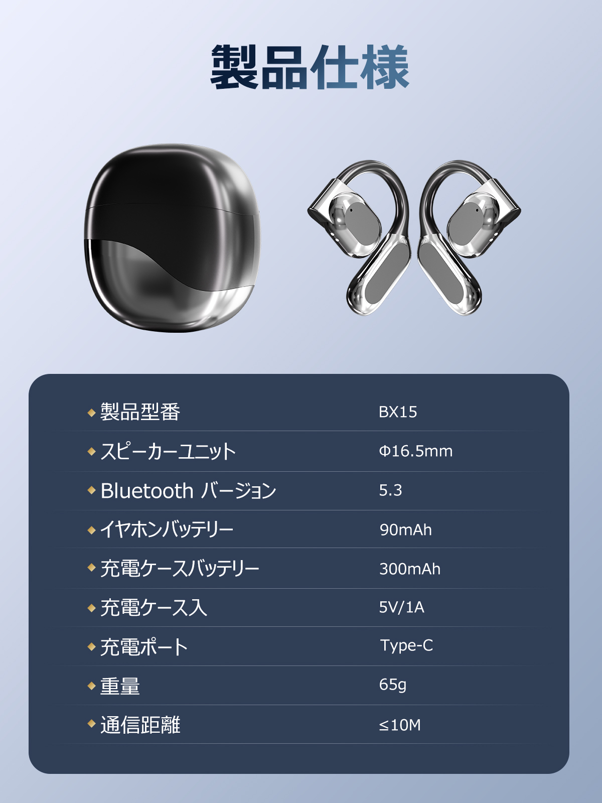 【2025音質強化版 オープンイヤー型】イヤホン Bluetooth ワイヤレスイヤホン 耳を塞がない イヤフォン 耳掛け式 骨伝導の革新 業界トップ音質 指向性音伝送技術 残量表示 音漏れ抑制 日本語音声 58時間連続再生 急速充電 iOS/Android対応