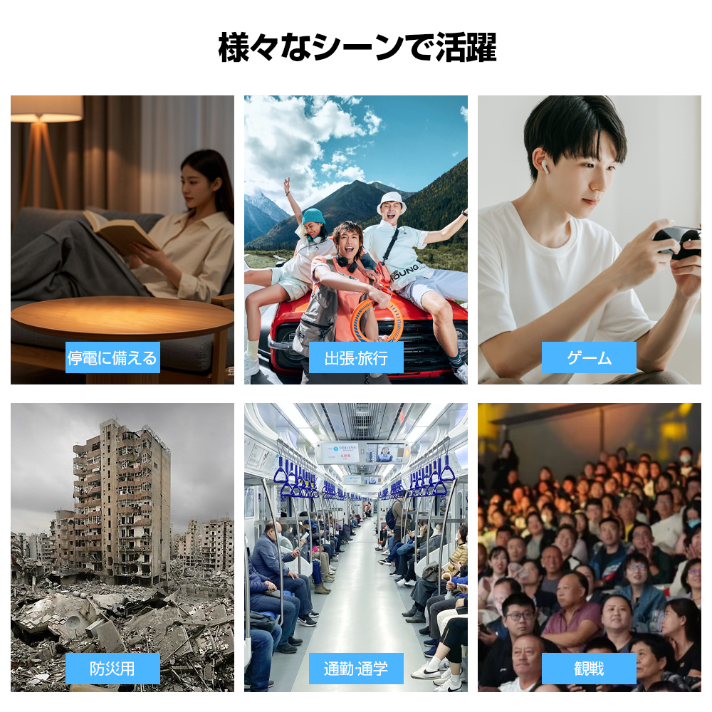 モバイルバッテリー 2.4A急速充電 22000mAh 大容量 小型 軽量 2台同時充電 携帯充電器 LED残量表示 スマホ充電器 携帯バッテリー iphone充電器