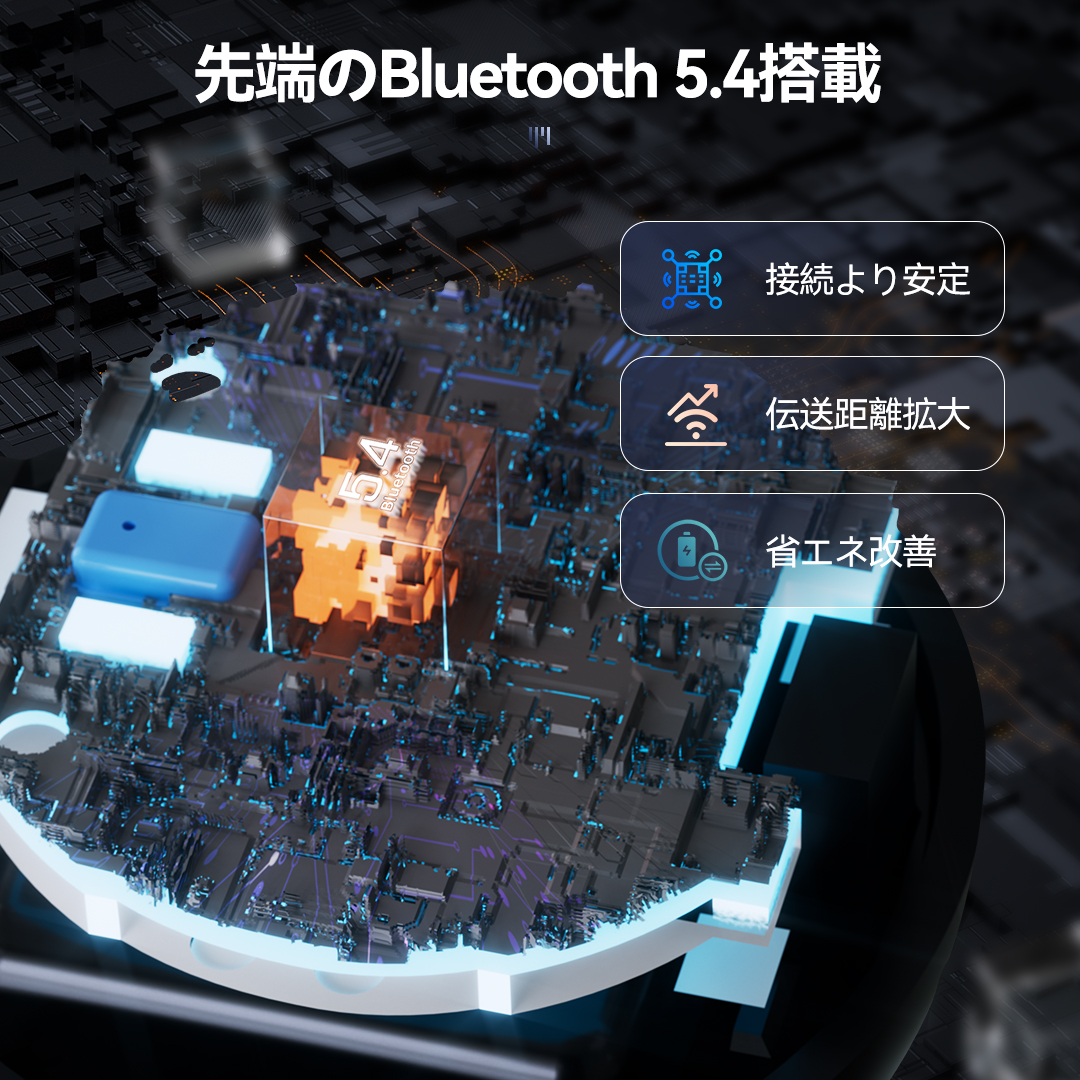 ワイヤレスイヤホン 空気伝導 Bluetooth 5.4 Hi-Fi高音質 ノイズキャンセリング 耳を塞がない 耳挟み式 イヤホン オープンイヤー式 ヘッドセット イヤホン 開放型 耳掛け式 ブラック 32時間連続再生 自動ペアリング Type-C急速充電 iOS/Android対応