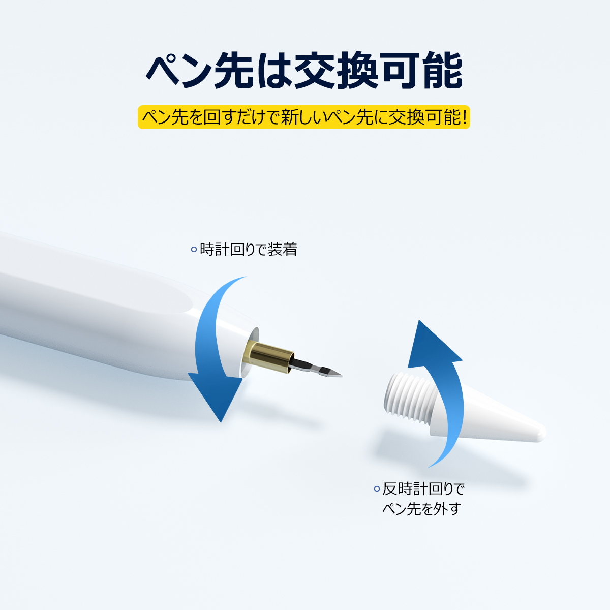【ペアリング不要/残量表示】タッチペン iPad ペンシル スタイラスペン 極細 超高感度高精度 磁気吸着 Type-C急速充電 iPad 9876 第10世代 iPad Pro 12.9/11/13インチ iPad mini5/6 Air6/5/4/3 パームリジェクション 途切れ/遅延/ズレ/誤操作防止