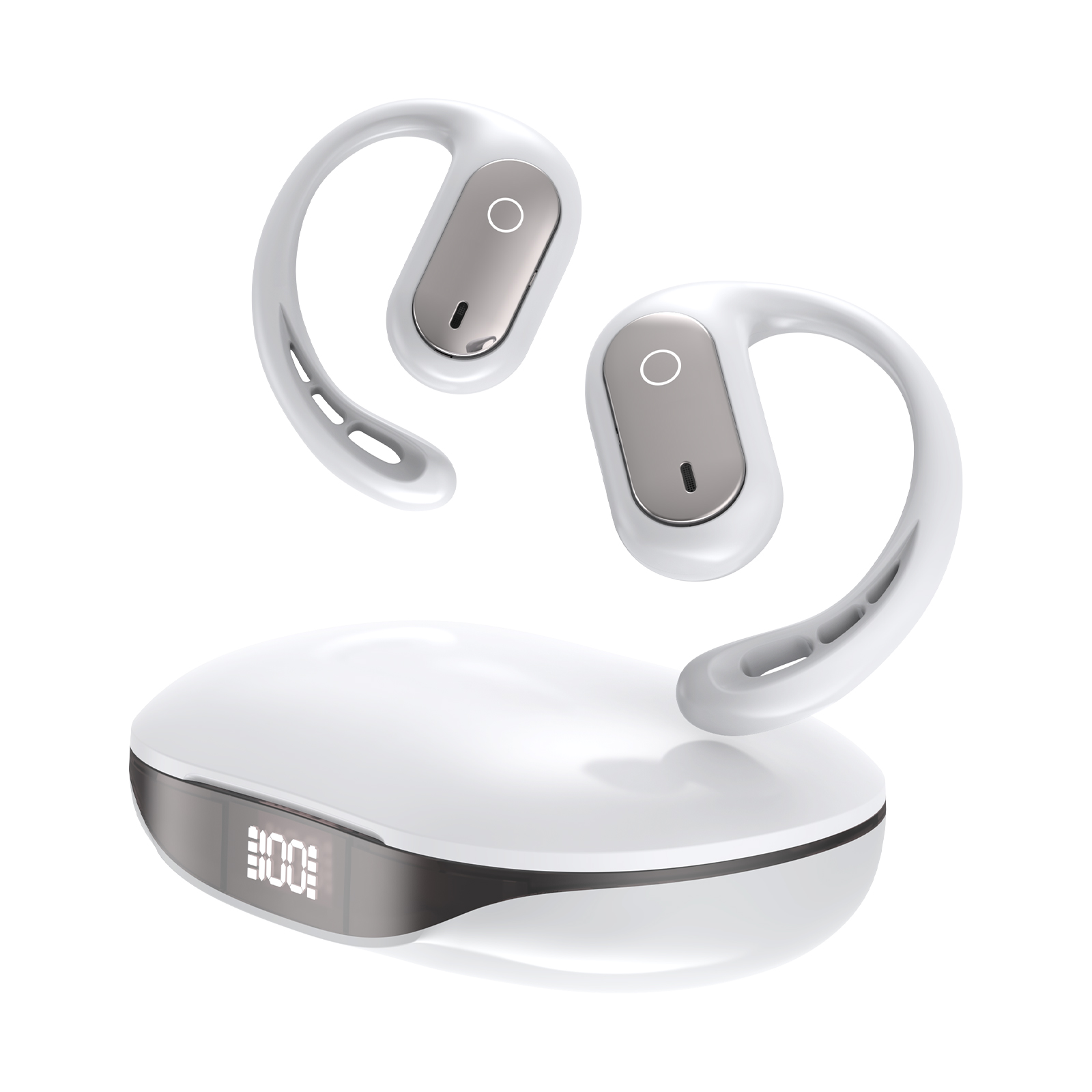 ワイヤレスイヤホン 骨伝導 イヤホン bluetoothイヤホン SHRATCH オープンイヤー型 耳を塞がない 耳掛け式 イヤフォン 残量表示 音漏れ抑制 急速充電