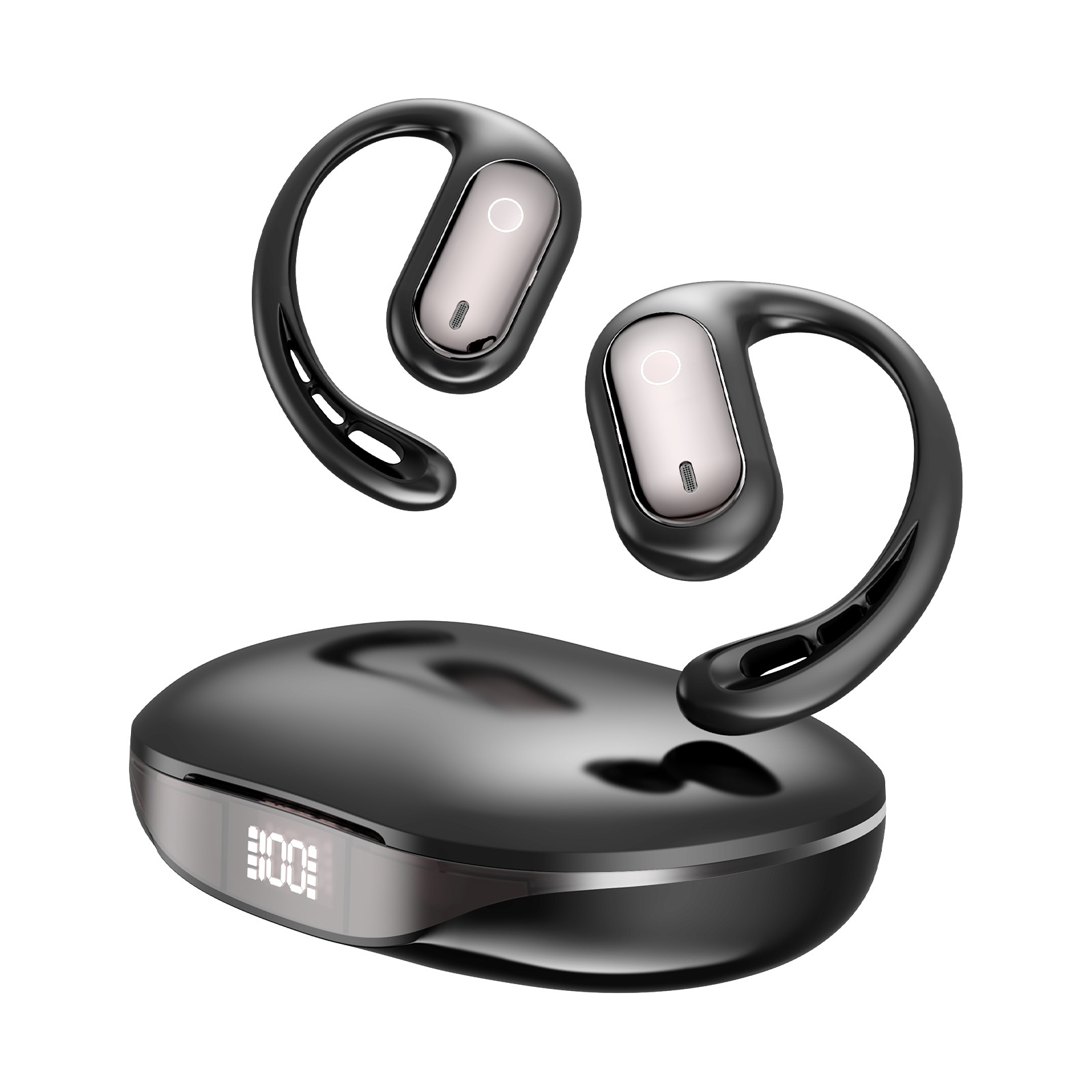 ワイヤレスイヤホン 骨伝導 イヤホン bluetoothイヤホン SHRATCH オープンイヤー型 耳を塞がない 耳掛け式 イヤフォン 残量表示 音漏れ抑制 急速充電